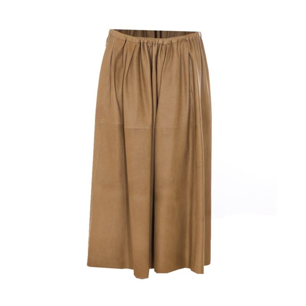 Auralee Women Fine Baby Calf Leather Skirt